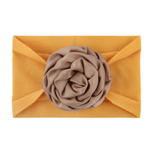 Load image into Gallery viewer, Warmom Baby Girls Big Flower Headband Headwear Newborn Infant Princess Nylon Elastic Turban Hair Accessories Kids Soft Hairband