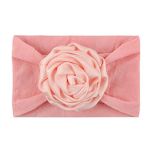 Load image into Gallery viewer, Warmom Baby Girls Big Flower Headband Headwear Newborn Infant Princess Nylon Elastic Turban Hair Accessories Kids Soft Hairband