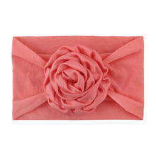 Load image into Gallery viewer, Warmom Baby Girls Big Flower Headband Headwear Newborn Infant Princess Nylon Elastic Turban Hair Accessories Kids Soft Hairband