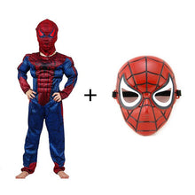 Load image into Gallery viewer, SuperHero Kids Muscle Hulk Cosplay Costumes Clothes With Gloves Child spiderman Super Hero Halloween Children's Day Gift