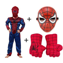 Load image into Gallery viewer, SuperHero Kids Muscle Hulk Cosplay Costumes Clothes With Gloves Child spiderman Super Hero Halloween Children's Day Gift