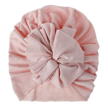 Load image into Gallery viewer, Baby Headband Hat Bowknot Print Cotton Stretchy Turban Headband Infant Head Wrap Beanie Hat Headwear Baby Girl Hair Accessories
