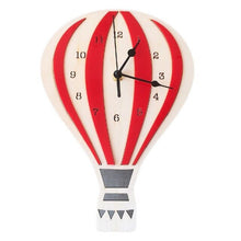 Load image into Gallery viewer, Nordic Style Home Decoration Clock Hot Air Balloon Shape Cartoon Mute Children Room Wall Clocks Decor
