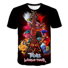 Load image into Gallery viewer, 3D Boys TROLLS WORLD TOURsonic Print Girls Funny T-shirts Costume Children summer Clothing Kids Clothes Hairy elf Baby T shirt
