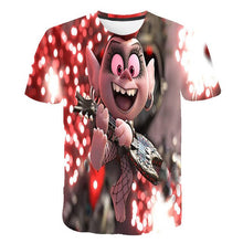 Load image into Gallery viewer, 3D Boys TROLLS WORLD TOURsonic Print Girls Funny T-shirts Costume Children summer Clothing Kids Clothes Hairy elf Baby T shirt
