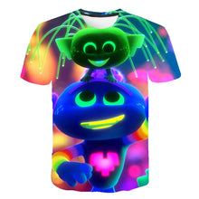 Load image into Gallery viewer, 3D Boys TROLLS WORLD TOURsonic Print Girls Funny T-shirts Costume Children summer Clothing Kids Clothes Hairy elf Baby T shirt
