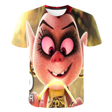 Load image into Gallery viewer, 3D Boys TROLLS WORLD TOURsonic Print Girls Funny T-shirts Costume Children summer Clothing Kids Clothes Hairy elf Baby T shirt
