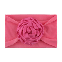 Load image into Gallery viewer, Warmom Baby Girls Big Flower Headband Headwear Newborn Infant Princess Nylon Elastic Turban Hair Accessories Kids Soft Hairband
