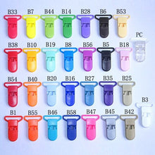 Load image into Gallery viewer, 20PCS 25MM Baby Pacifier Clips Attache Sucette Plastic Suspender Buckle Clips Dummy Holders Cute Soother Clasps Pacifier Holder
