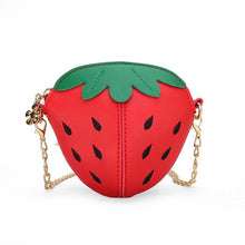 Load image into Gallery viewer, 1Pcs Kids Girl Wallet Lovely Strawberry Pattern Messenger Bags Cute Cartoon Girl Waist Bag Coin Purse PU Leather Bags
